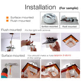 Modern LED Lights Flower-shaped Crystal Spotlights Downlights Embedded Ceiling Creative Corridor Living Room Bedroom