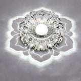 Modern LED Lights Flower-shaped Crystal Spotlights Downlights Embedded Ceiling Creative Corridor Living Room Bedroom