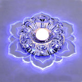 Modern LED Lights Flower-shaped Crystal Spotlights Downlights Embedded Ceiling Creative Corridor Living Room Bedroom