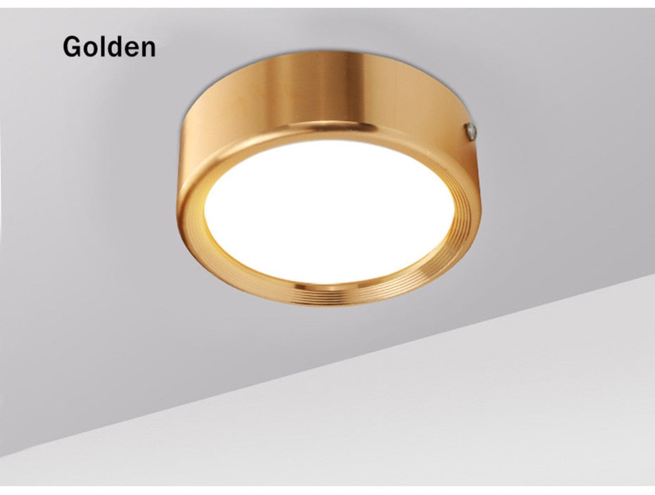 Led Ceiling Light Surface Mounted Ultra Thin Down Lights Led Spot Lamp 3W 5W Living Room Bedroom Kitchen Hotel Store Lighting