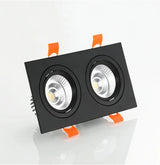 Dimmable AC85-265V Square  Recessed COB LED Downlights 7W 9W 12W LED Ceiling Spot Lights  LED Ceiling Lamps Indoor Lighting