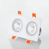 Dimmable AC85-265V Square  Recessed COB LED Downlights 7W 9W 12W LED Ceiling Spot Lights  LED Ceiling Lamps Indoor Lighting