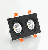 Dimmable AC85-265V Square  Recessed COB LED Downlights 7W 9W 12W LED Ceiling Spot Lights  LED Ceiling Lamps Indoor Lighting