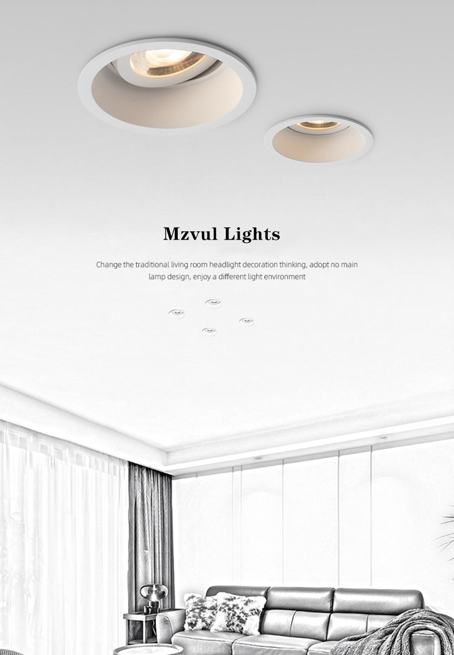 LED Downlight 7w 15w 18w Round Recessed LED Ceiling Lamp Anti Glare Led Bulb Bedroom Living Room Indoor LED Spot Lighting