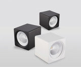 Square Dimmable COB LED Downlights 7W 9W 12W LED Ceiling Spot lights AC85~265V LED Ceiling Lamps Warm/Cold White Indoor Lighting