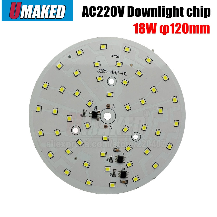 Downlight led pcb smd2835 integrated IC driver AC 220V 18w 15w 12w 9w 7w 5w 3w for down light Diy