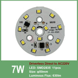 Downlight led pcb smd2835 integrated IC driver AC 220V 18w 15w 12w 9w 7w 5w 3w for down light Diy