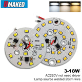 Downlight led pcb smd2835 integrated IC driver, lighting/ lamp source 3W 5W 7W 9W 12W 15W 18w AC 220V for bulb light, downlight Diy