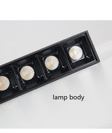 Dimmable LED Downlight Spot Light 20W 30W 40W line light bar creative linear long strip living room corridor light Recessed