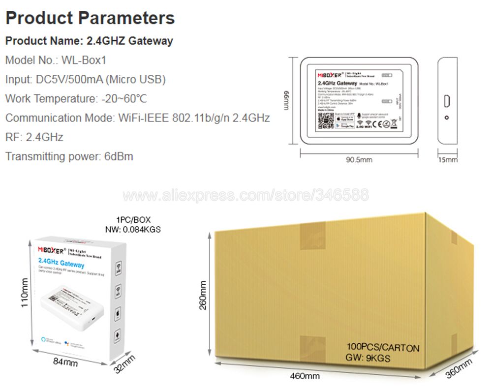 MiBoxer FUT070 6W Anti-glare RGBCCT Adjustable LED Downlight Recessed Ceiling Light AC 110V 220V 2.4G RF Remote WiFi APP Control