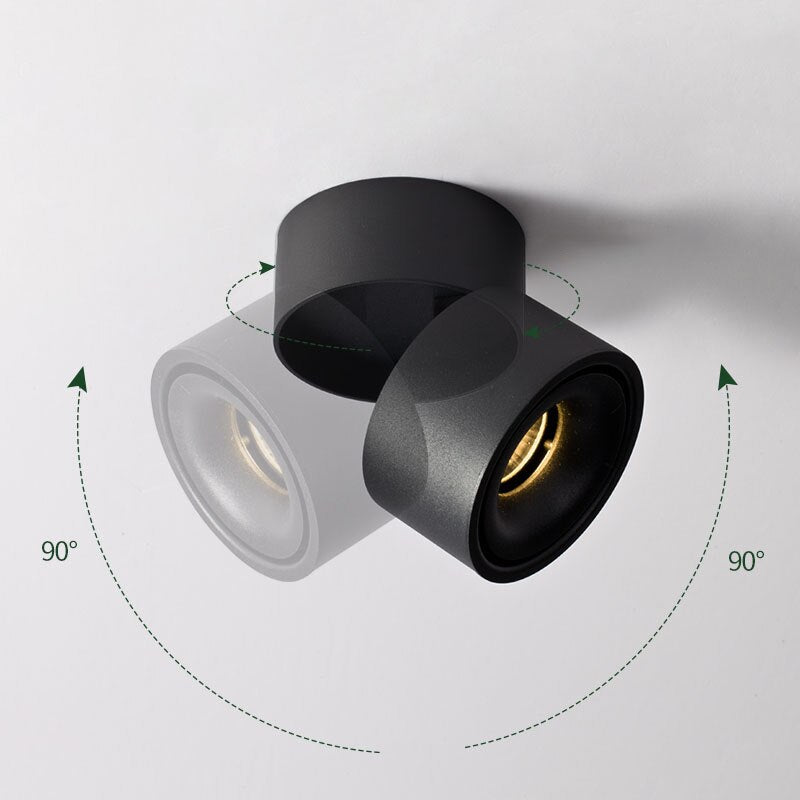 Tinlaibor Dimmable 9W LED Ceiling Rail lamp Household Nordic MainLiving room Bedroom Foyer Porch Aisle Spotlight Downlight