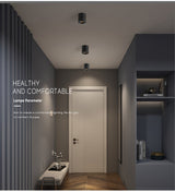 Tinlaibor Dimmable 9W LED Ceiling Rail lamp Household Nordic MainLiving room Bedroom Foyer Porch Aisle Spotlight Downlight