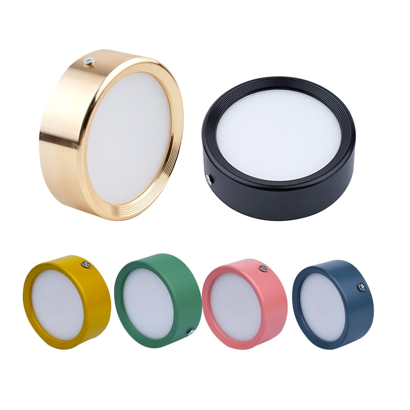 Surface Mounted LED downlight 5W 7W 12W Ceiling Lamps Ultra Thin Driverless cob led spot lights 220V Ceiling Fixtures Lighting