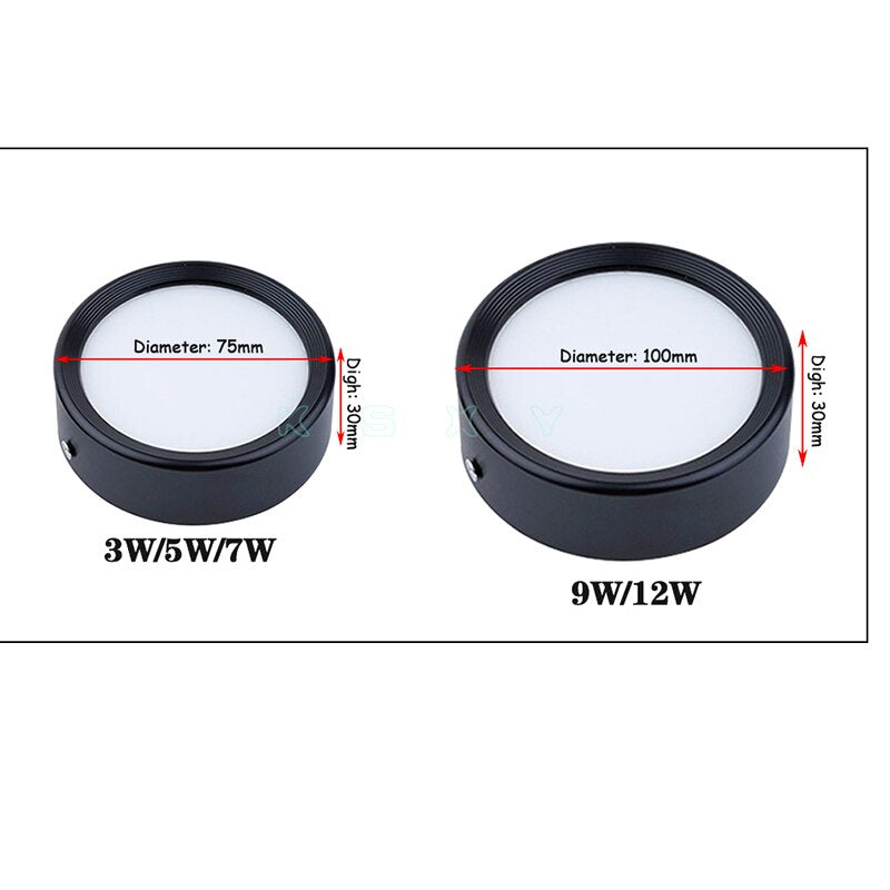 Surface Mounted LED downlight 5W 7W 12W Ceiling Lamps Ultra Thin Driverless cob led spot lights 220V Ceiling Fixtures Lighting