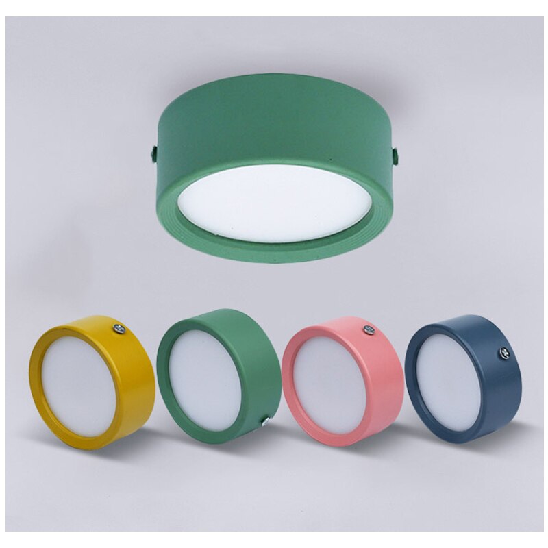 Surface Mounted LED downlight 5W 7W 12W Ceiling Lamps Ultra Thin Driverless cob led spot lights 220V Ceiling Fixtures Lighting