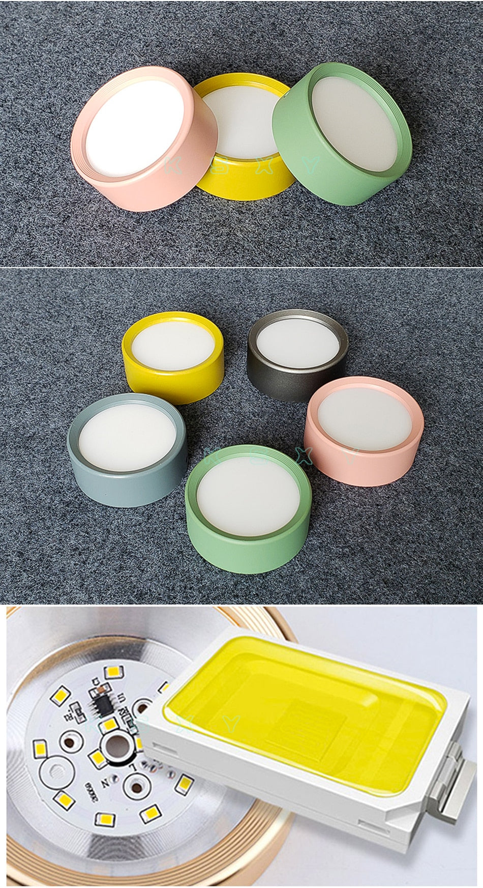 Surface Mounted LED downlight 5W 7W 12W Ceiling Lamps Ultra Thin Driverless cob led spot lights 220V Ceiling Fixtures Lighting