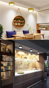 Surface Mounted LED downlight 5W 7W 12W Ceiling Lamps Ultra Thin Driverless cob led spot lights 220V Ceiling Fixtures Lighting