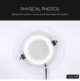 LED Downlight 5W 7W 9W 12W 15W 3W Light Guide Round Recessed Lamp White Blue Red Purple 3color Bedroom Living Room Indoor