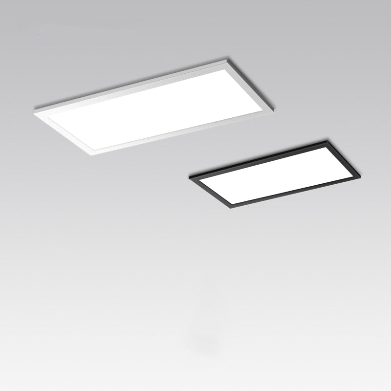 Ultra-thin Anti-Fog LED Panel Lamp Recessed Rectangle Bathroom Ceiling Downlights Corridor Aisle Industrial Grille Spot Lighting