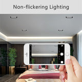 Ultra-thin Anti-Fog LED Panel Lamp Recessed Rectangle Bathroom Ceiling Downlights Corridor Aisle Industrial Grille Spot Lighting