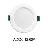 Recessed Ceiling Light 6/9/12/15W AC/DC 12V 24V 36V LED Panel Downlights 3000K 6000K Low Voltage for RV Camper Van Trailer Boat