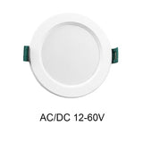 Recessed Ceiling Light 6/9/12/15W AC/DC 12V 24V 36V LED Panel Downlights 3000K 6000K Low Voltage for RV Camper Van Trailer Boat