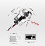 Built-in mini LED spotlight IP65 waterproof DC12V indoor bathroom ceiling kitchen 3W cabinet embedded focus 24V small downlight