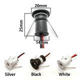 9 Mini Indoor Dimmable LED Spotlight 1W Cabinet Light DC12V Ceiling Spot light IP65 Recessed Downlight Showcase Staircase KTV Lamp