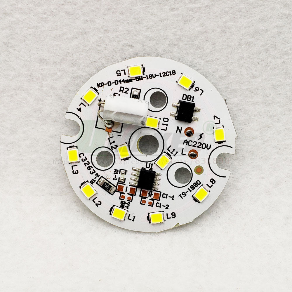 LED Module 5W 7W 9W 12W 15W 18W 10pcs AC220V Downlight PCB Aluminum plate White/Warm SMD2835 Smart IC Driver No Flick Lamp DIY