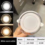 Dimmable Led Downlight 20Pcs 220V 9W 3 Color Spotlight Led Ceiling Lamp Indoor Ceiling Light Recessed Downlamp Home Lighting