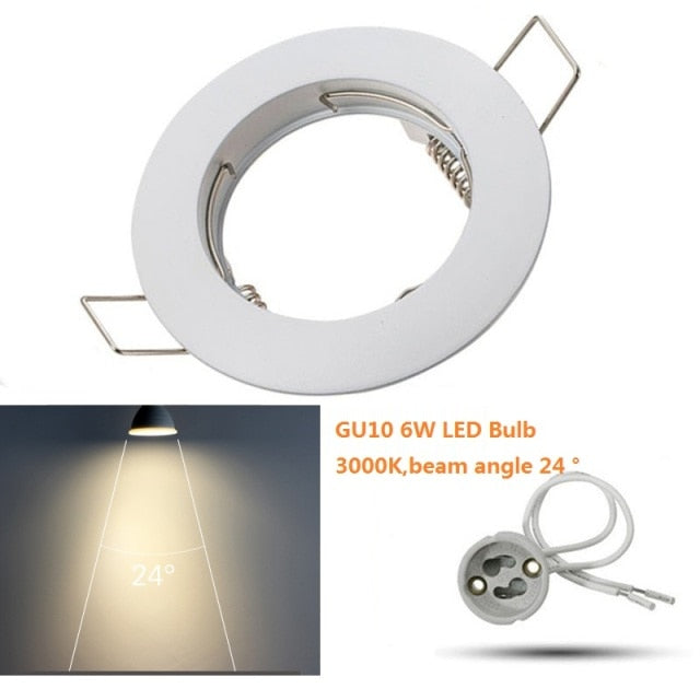LED Bulb Spotlight GU10 MR16 6W 220V Downlight fixture Spot light Recessed Lighting Kit LED Lampada Bulbs with MR16/GU5.3 Socket