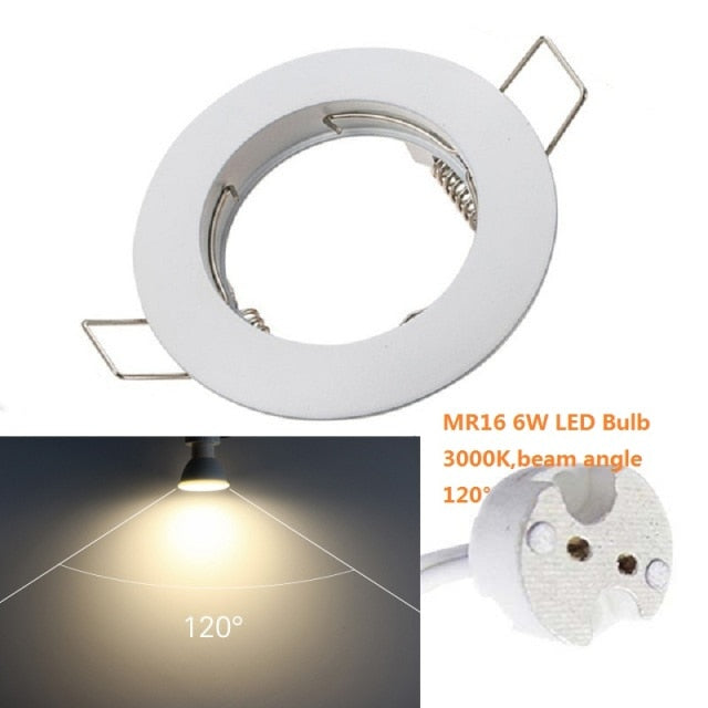 LED Bulb Spotlight GU10 MR16 6W 220V Downlight fixture Spot light Recessed Lighting Kit LED Lampada Bulbs with MR16/GU5.3 Socket