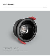 Dimmable Recessed Anti Glare COB LED Downlights 9W/12W/15W/18W/20W Ceiling Spot Lights AC90~260V Background Lamp Indoor Lighting