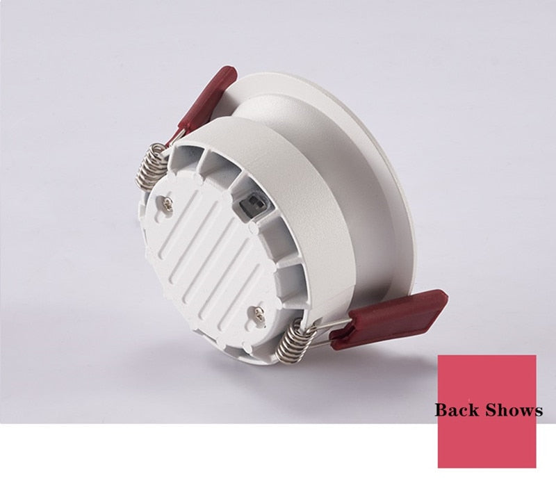 Dimmable Recessed Anti Glare COB LED Downlights 9W/12W/15W/18W/20W Ceiling Spot Lights AC90~260V Background Lamp Indoor Lighting