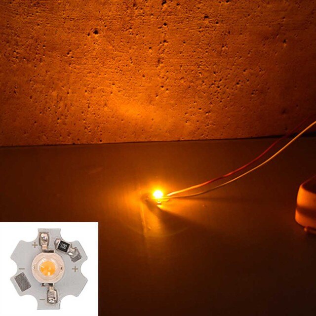 LED Chip 1W 5pcs/lot DC5V High Power SMD LED Light Bead Al Board 20mm For Downlight Spotlight White Blue Green Red Purple Yellow