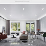 Anti-glare Double Square Dimmable LED Downlight COB Recessed LED Ceiling Lamp Spot Light 20w 24W 30W AC85-265V Indoor Lighting