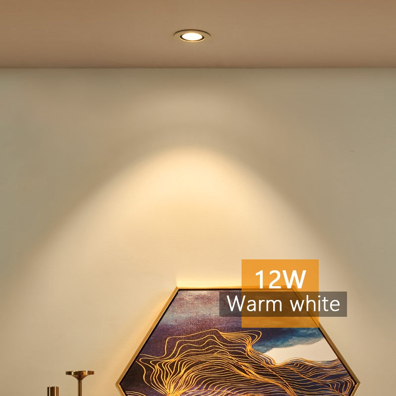 Recessed Downlight LED Ceiling Lamp 7W 12W 20W 220V Led Spotlights Track Light Built-In Lamps Indoor Lighting For Living Room