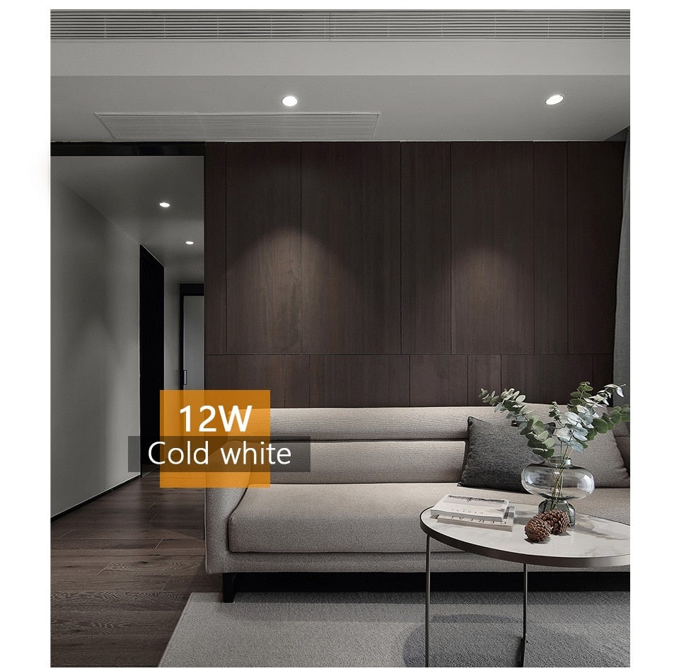 Recessed Downlight LED Ceiling Lamp 7W 12W 20W 220V Led Spotlights Track Light Built-In Lamps Indoor Lighting For Living Room