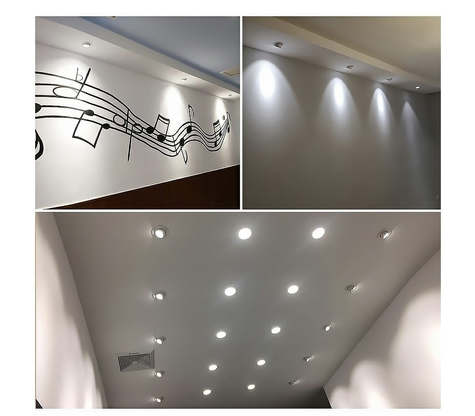 Recessed Downlight LED Ceiling Lamp 7W 12W 20W 220V Led Spotlights Track Light Built-In Lamps Indoor Lighting For Living Room