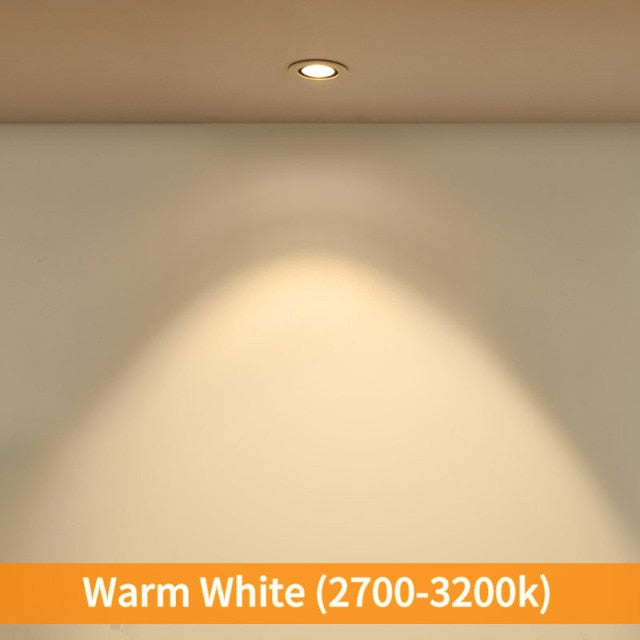 Recessed Downlight LED Ceiling Lamp 7W 12W 20W 220V Led Spotlights Track Light Built-In Lamps Indoor Lighting For Living Room