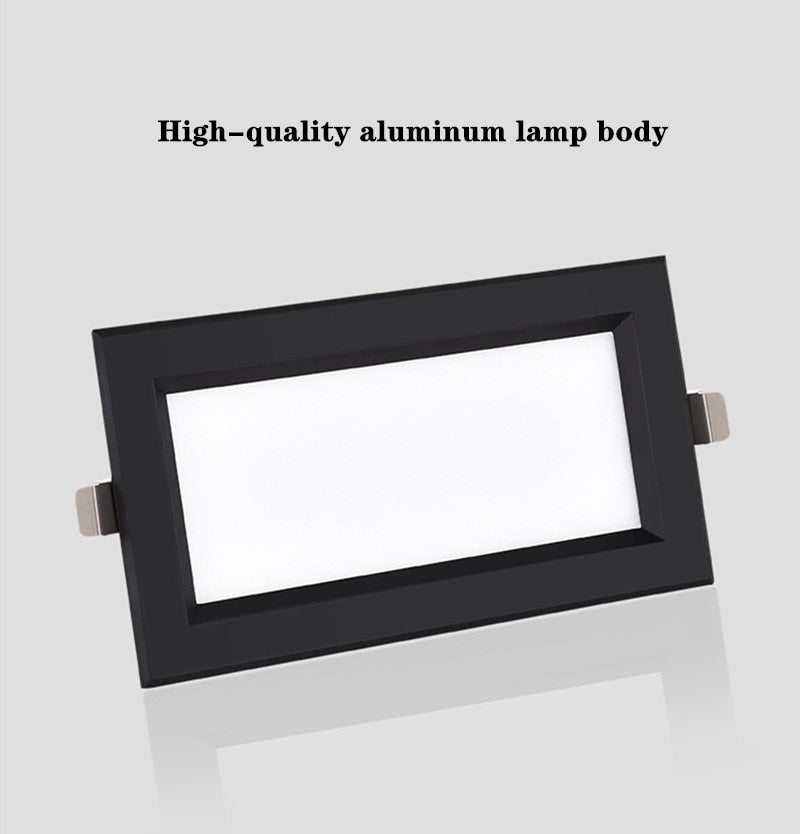 LED panel recessed downlight 12W 18W 24W square LED downlight super bright energy saving AC110V 220V home indoor lighting