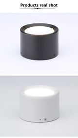 Surface Mounted LED Downlight 7W 9W 15W 18W 24W 30W Dimmable 110V 220V Simple Ceiling Spot Lamp Black and White Indoor Lighting