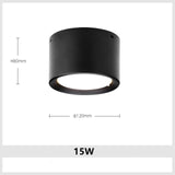 Surface Mounted LED Downlight 7W 9W 15W 18W 24W 30W Dimmable 110V 220V Simple Ceiling Spot Lamp Black and White Indoor Lighting