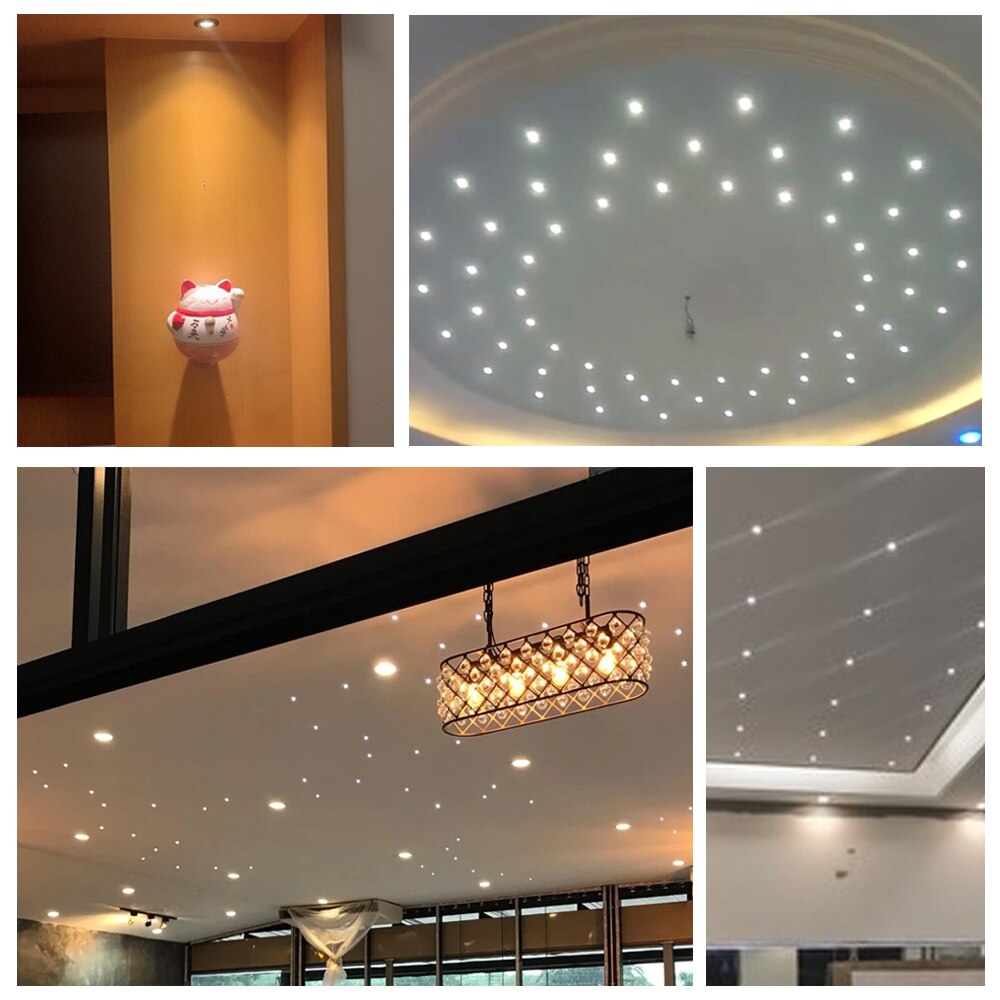 Mini LED Downlight IP65 Dimmable Spotlight 1W 12V Ceiling Lighting Recessed Bedroom Spot Light 25mm cutout Kitchen Cabinet Light