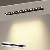 Frameless Recessed Led Magnetic Downlight Un visible Indoor Long Strip Ceiling Lamps 90Ra Modern Linear Grille Spot Lighting 220V