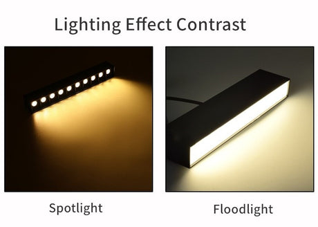 Frameless Recessed Led Magnetic Downlight Un visible Indoor Long Strip Ceiling Lamps 90Ra Modern Linear Grille Spot Lighting 220V