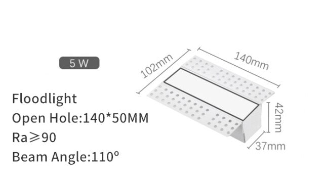 Frameless Recessed Led Magnetic Downlight Un visible Indoor Long Strip Ceiling Lamps 90Ra Modern Linear Grille Spot Lighting 220V