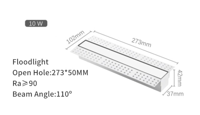 Frameless Recessed Led Magnetic Downlight Un visible Indoor Long Strip Ceiling Lamps 90Ra Modern Linear Grille Spot Lighting 220V