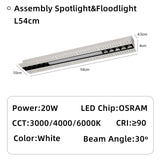 Frameless Recessed Led Magnetic Downlight Un visible Indoor Long Strip Ceiling Lamps 90Ra Modern Linear Grille Spot Lighting 220V