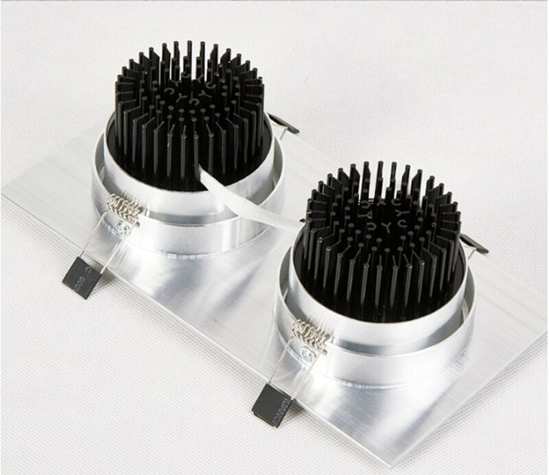 Square Dimmable Recessed LED Downlights 14W/18W/24W COB LED Ceiling Lamp AC85-265V LED Spot Lights Indoor Lighting